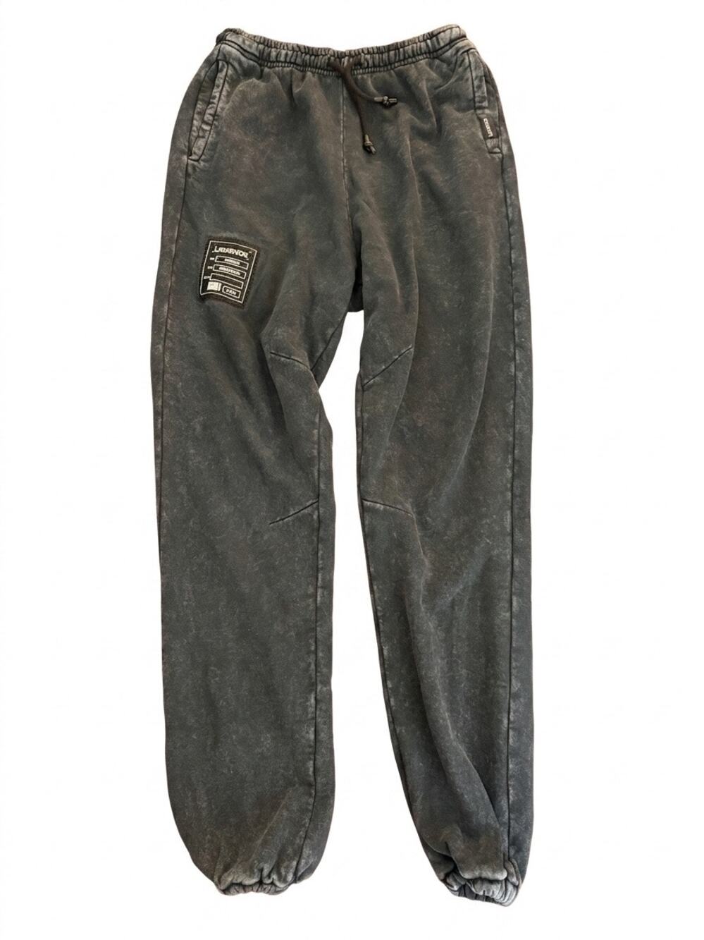 Legends Acid Wash Cotton Graphic Jogger Sweatpants Fleece Inseam 27
